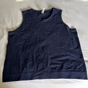 Athleta Navy In Motion Seamless Tank - XL